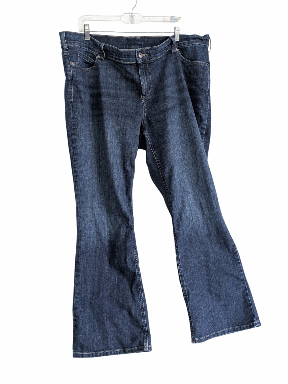 Duluth Trading Co. Daily Denim Bootcut Jeans Dark Wash Size 20W x 31